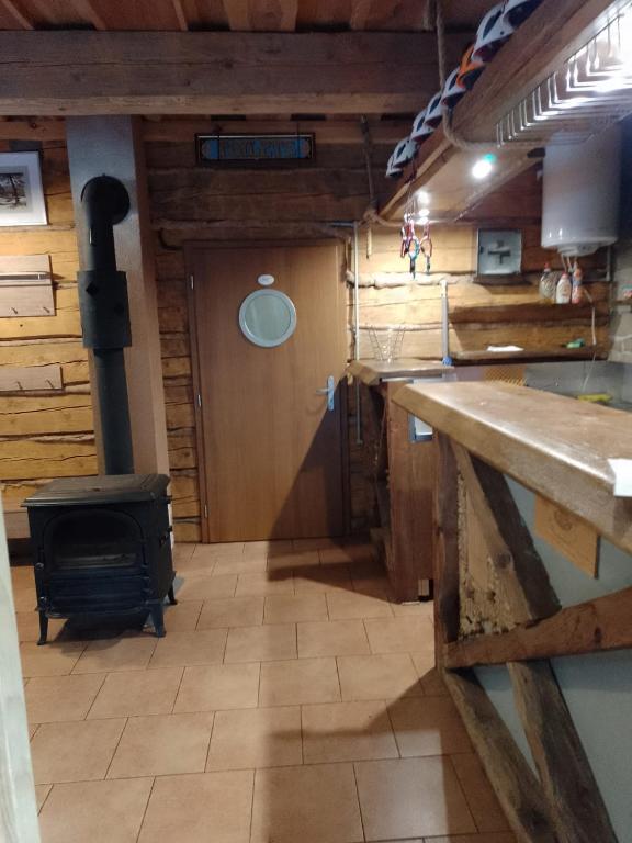Kuchyňa alebo kuchynka v ubytovaní Štúdio Apartmán Pohoda Čingov Slovenský raj