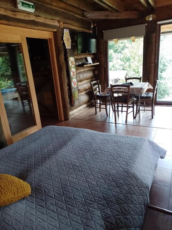 Posteľ alebo postele v izbe v ubytovaní Štúdio Apartmán Pohoda Čingov Slovenský raj