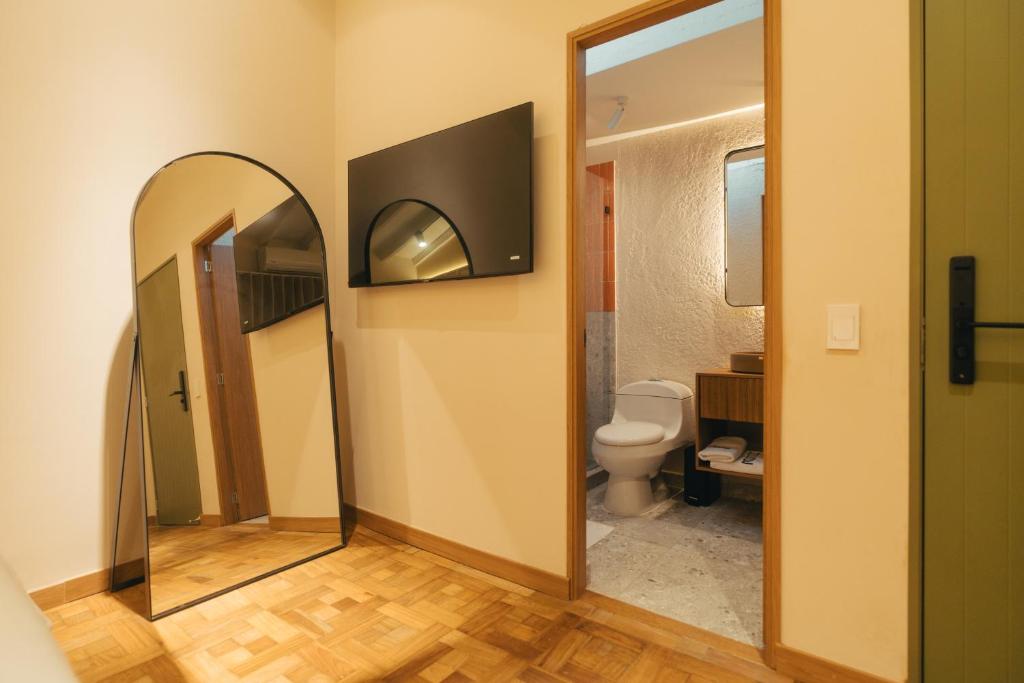 Koupelna v ubytování Hotel Boutique Roomzz Laureles
