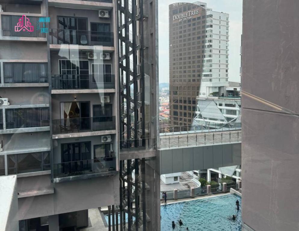 Budova, kde se aparthotel nachází