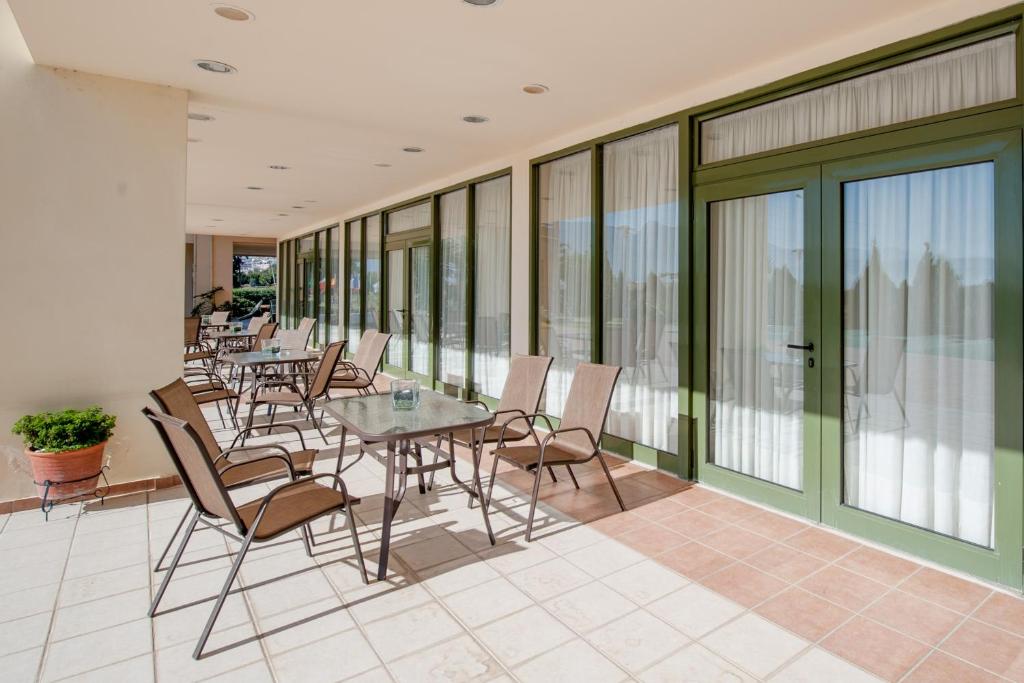 Balkón nebo terasa v ubytování Fthia Hotel