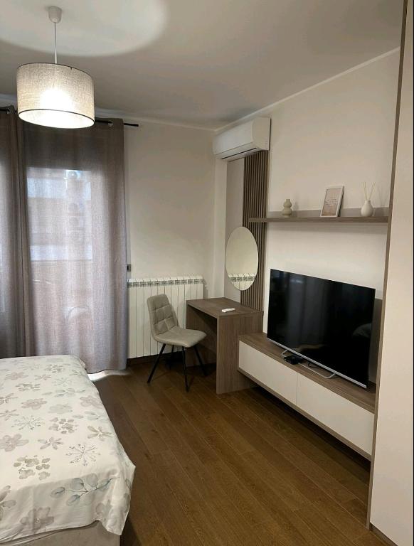 TV a/nebo společenská místnost v ubytování Dreams Hill Studio