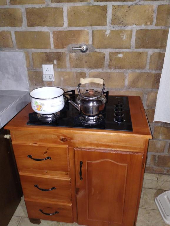 Kuchyň nebo kuchyňský kout v ubytování Casa 2 dormitorios B