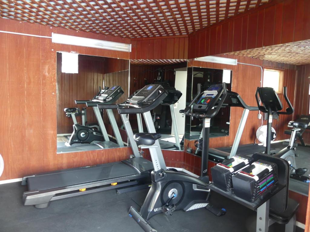 Fitness centrum a/nebo fitness zařízení v ubytování Big Chief Motel