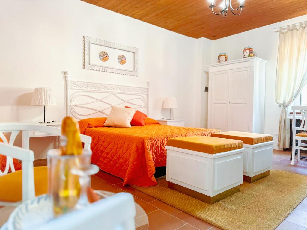 Postel nebo postele na pokoji v ubytování B&B La Terazza Sul Cielo di Maratea