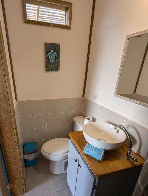 Koupelna v ubytování Casa Pelicano