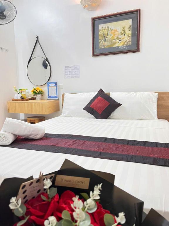 Postel nebo postele na pokoji v ubytování fortuna homestay