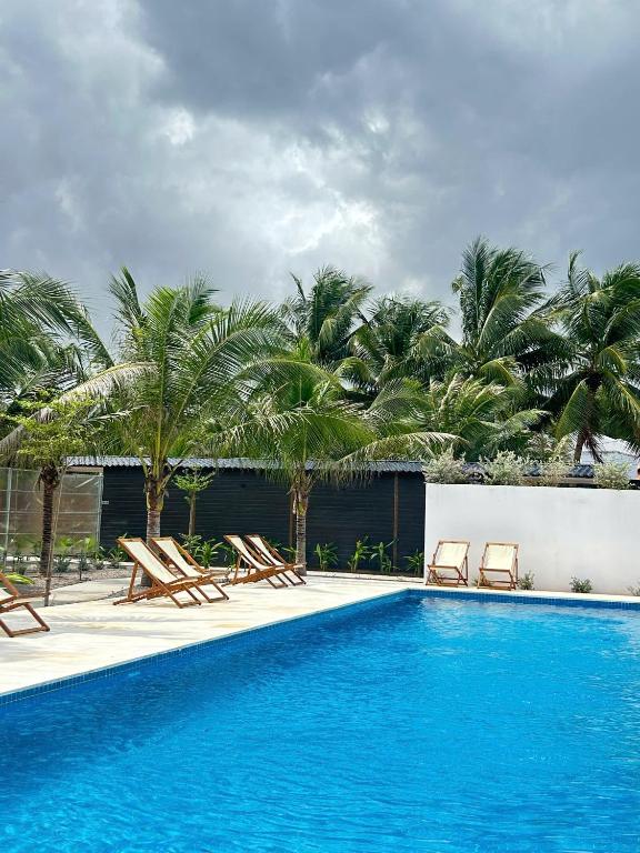 Bazén v ubytování Wanderlust garden inn nebo v jeho okolí