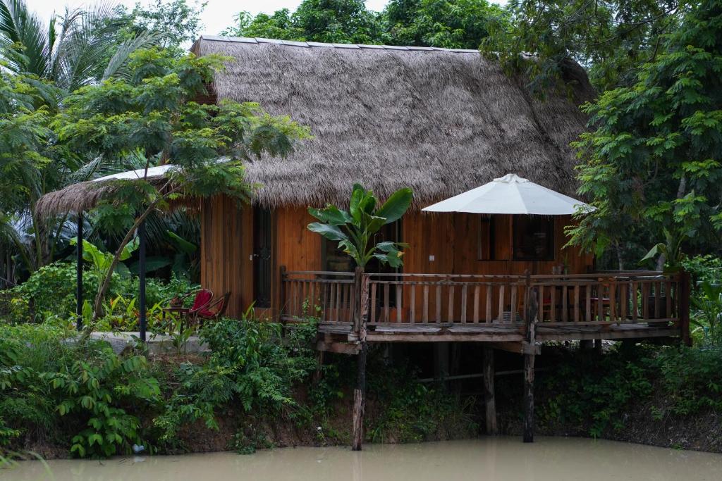 Zahrada ubytování Beng Mealea Lodge