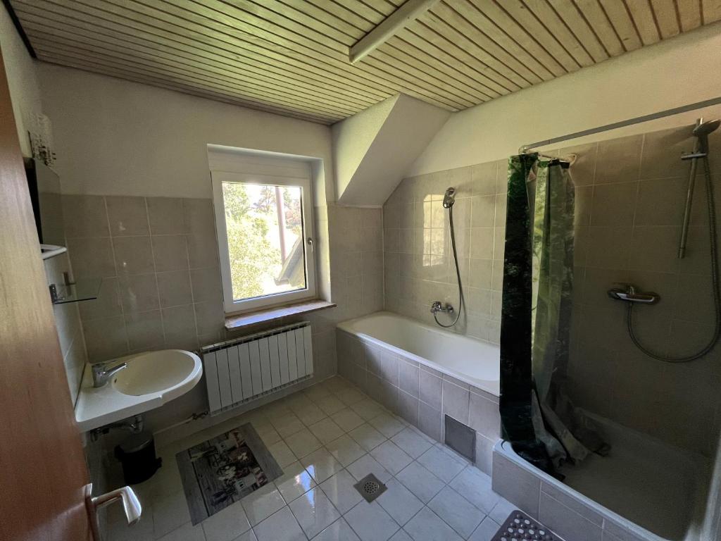 Koupelna v ubytování Gaj pod brezami