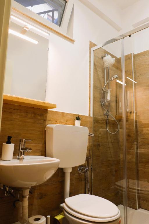 Koupelna v ubytování Home Alle Cascate
