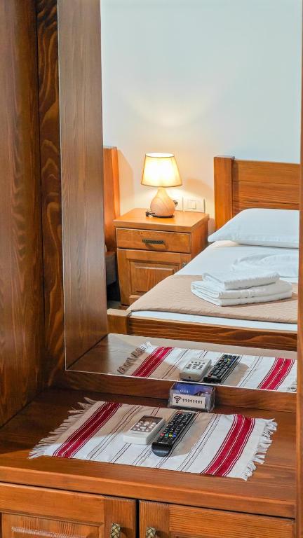 Postel nebo postele na pokoji v ubytování Xhuli Guesthouse