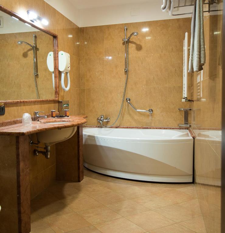 Koupelna v ubytování Hotel Della Valle