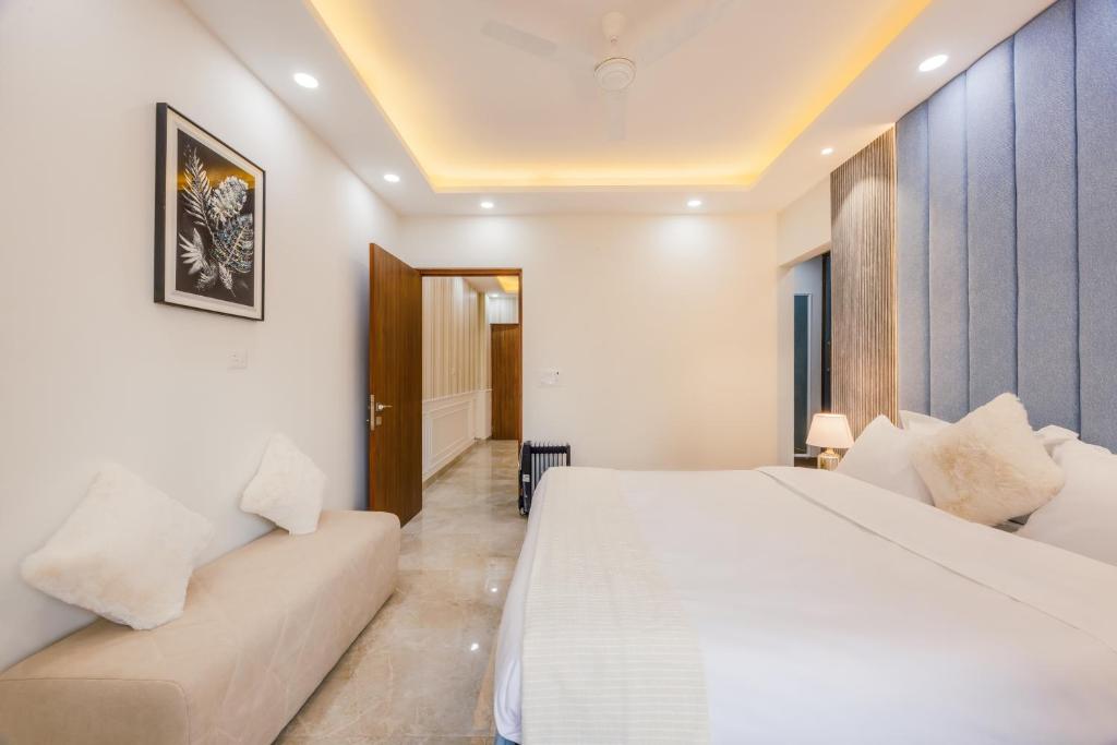 Postel nebo postele na pokoji v ubytování Kyomi Service Apartments