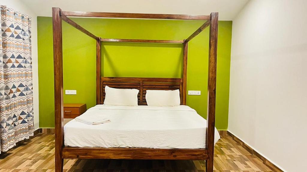 Postel nebo postele na pokoji v ubytování King Villa Goa