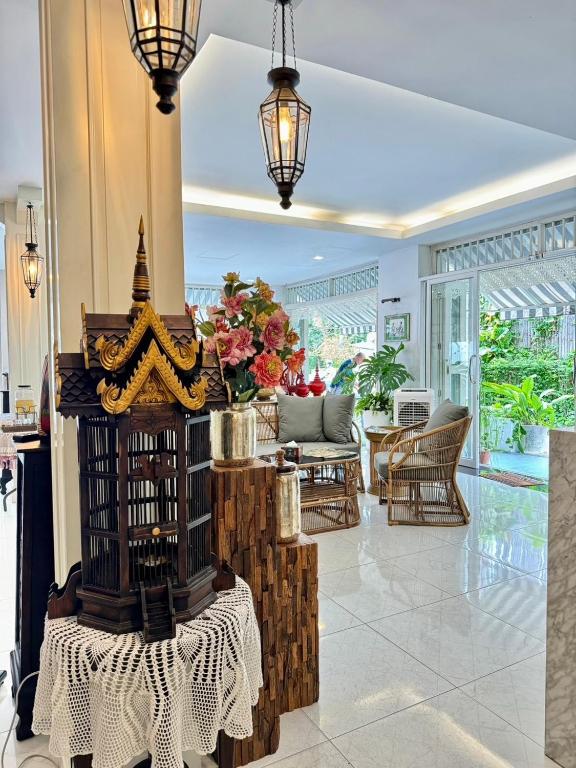 Posezení v ubytování WUA LAI Boutique Hotel Chiang Mai