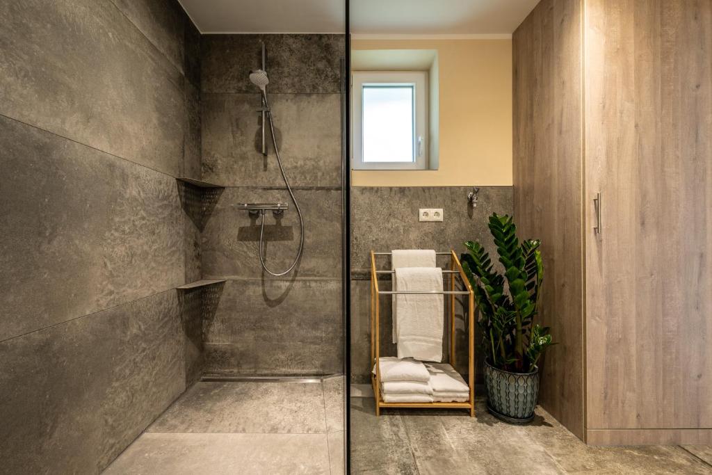Koupelna v ubytování Apart Hotel Lang