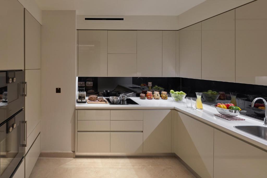 Kuchyň nebo kuchyňský kout v ubytování Mandarin Oriental, Doha