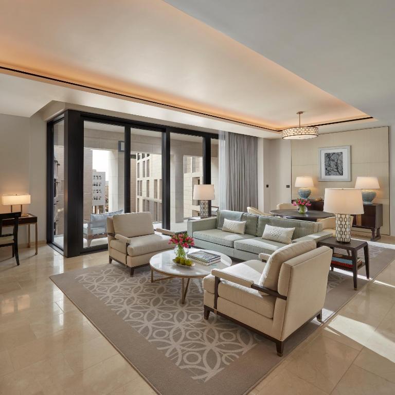 Posezení v ubytování Mandarin Oriental, Doha