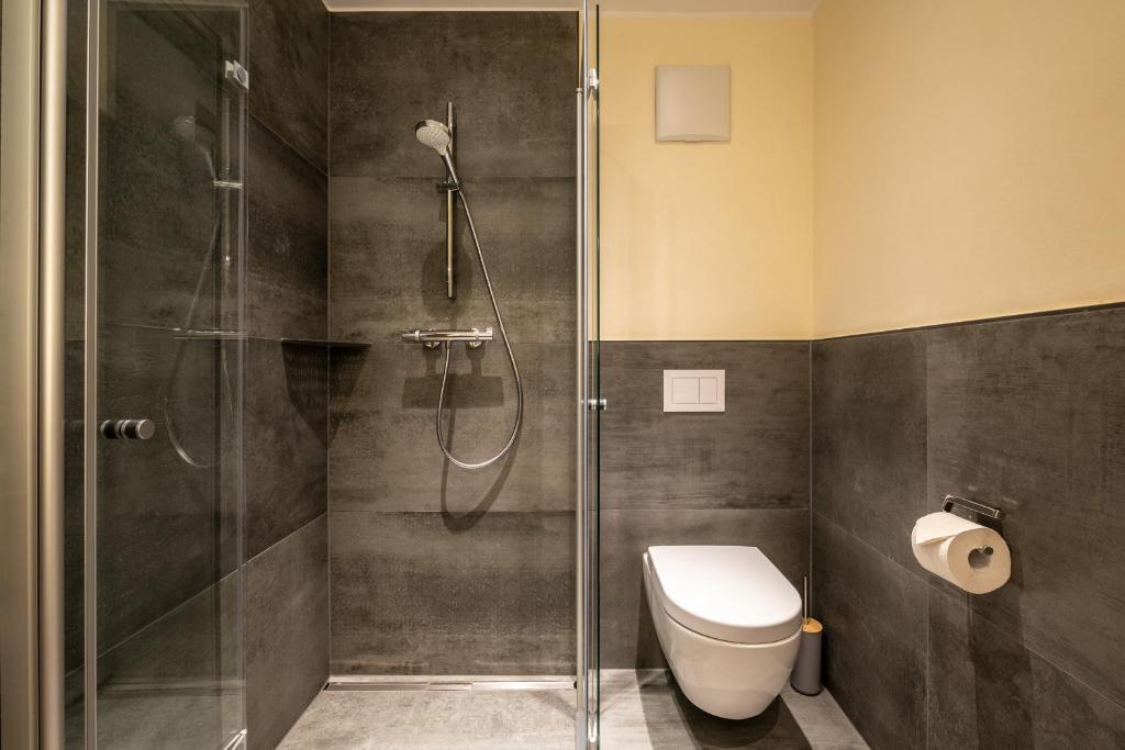 Koupelna v ubytování Apart Hotel Lang