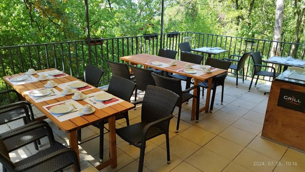 Balkón nebo terasa v ubytování Hotel Therapia