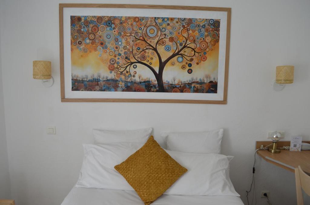 Postel nebo postele na pokoji v ubytování Hôtel du Parc