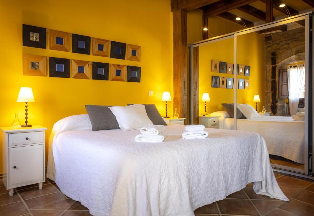 Posteľ alebo postele v izbe v ubytovaní La Casona de Las Meninas