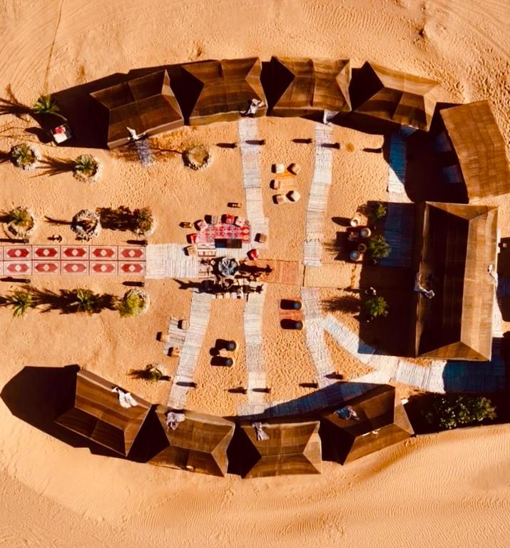Letecký snímek ubytování Sahara wellness camp
