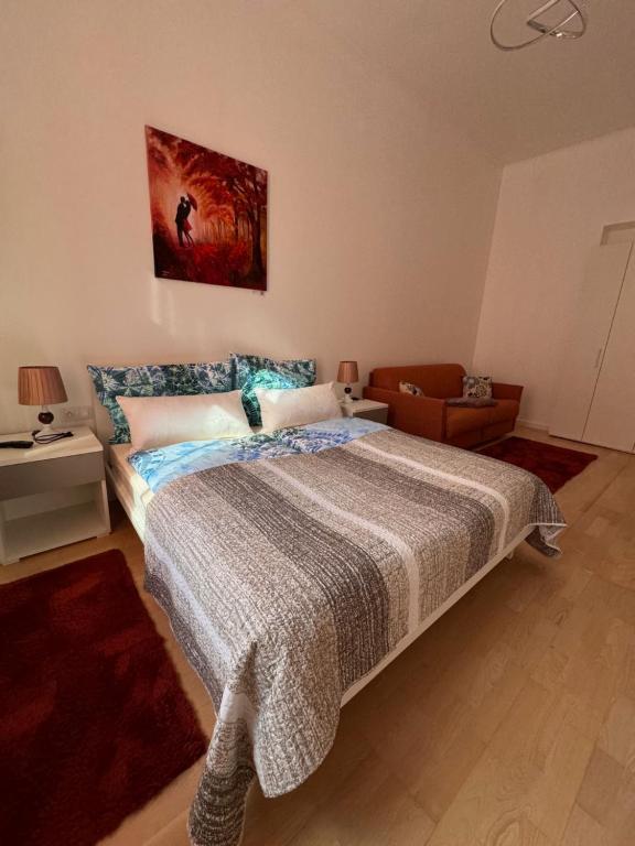 Postel nebo postele na pokoji v ubytování Arbes 13 - Sweet Home