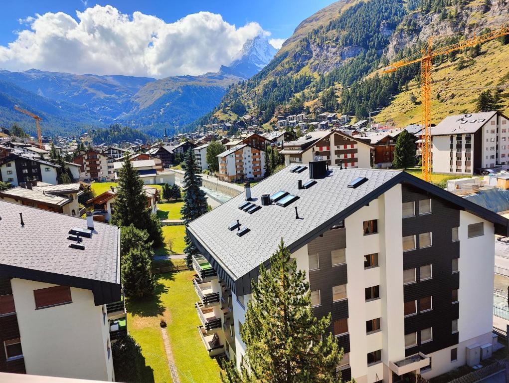 Nespecifikovaný výhled na hory nebo výhled na hory při pohledu z apartmánu