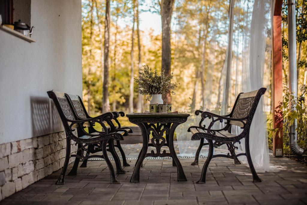 Patio nebo venkovní prostory v ubytování Erdőszéli Házikó