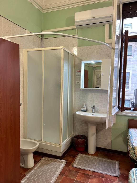 Koupelna v ubytování Hotel Barone