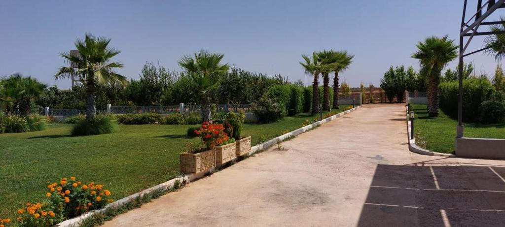 Zahrada ubytování Domaine Farah