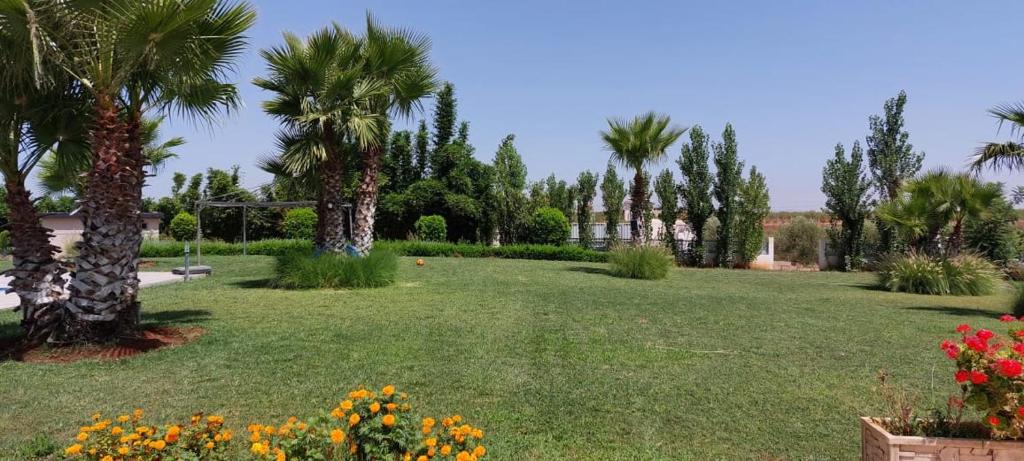 Zahrada ubytování Domaine Farah