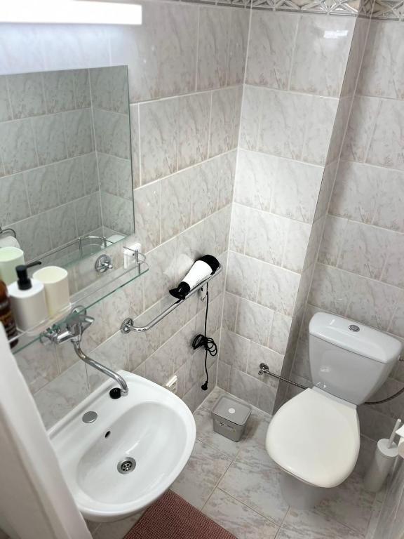 Koupelna v ubytování B&B Vltavín