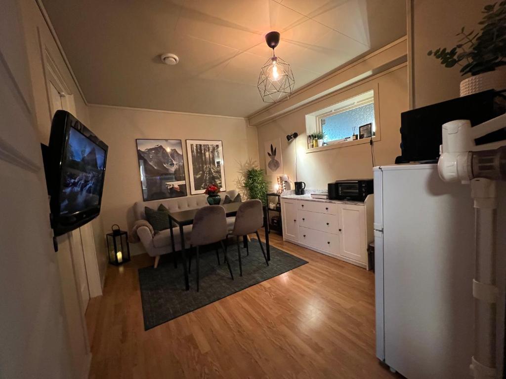 Kuchyň nebo kuchyňský kout v ubytování Bratsberg Apartment - with Kitchenette and Free Parking