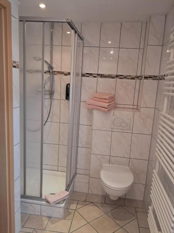 Koupelna v ubytování Hotel Garni Edelweiß