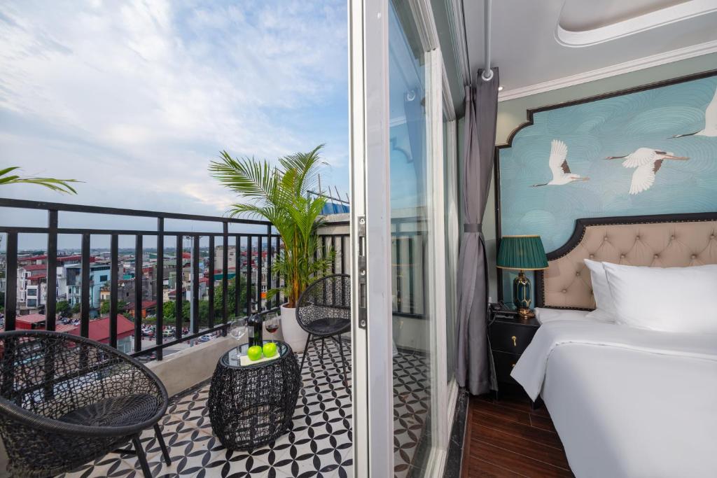 Balkón nebo terasa v ubytování Madelise Grand Hotel