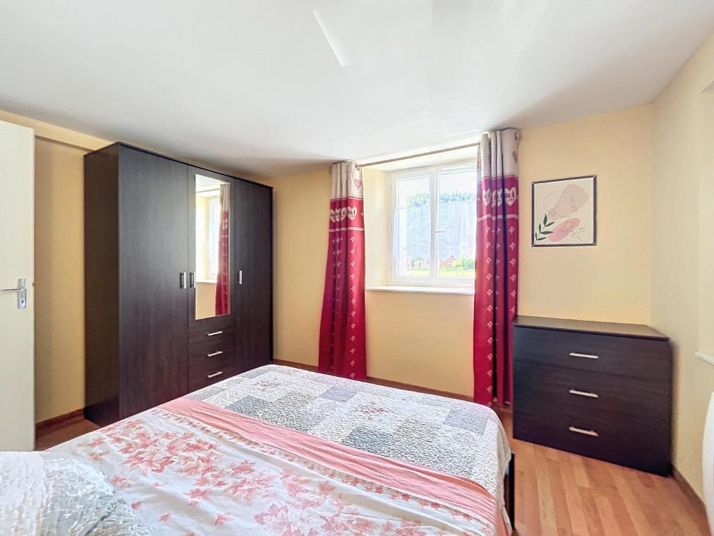 Postel nebo postele na pokoji v ubytování Apartment Au Calme