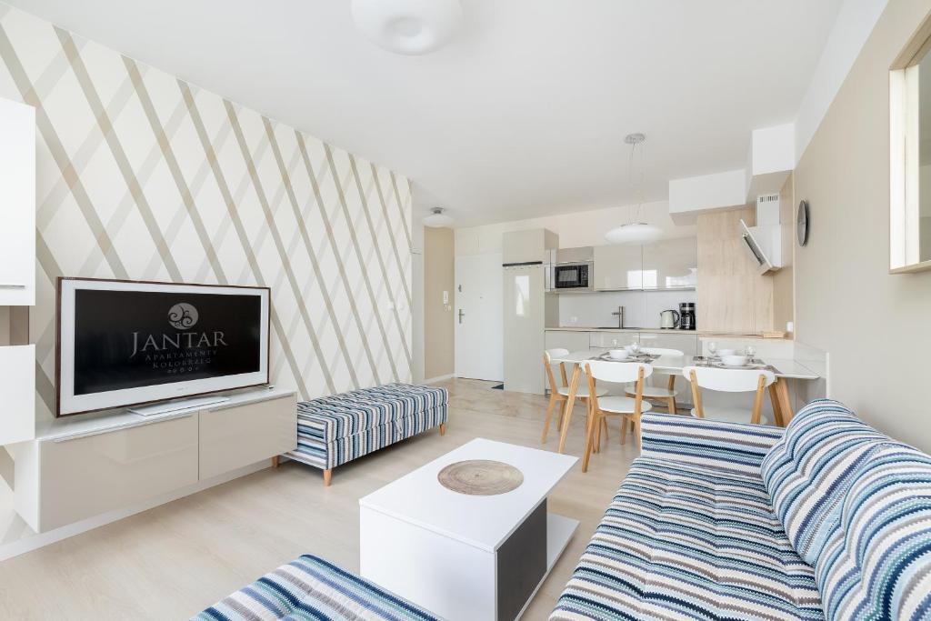 Jantar Apartamenty Bliżej Morza - Appartement Met één Slaapkamer Met Balkon