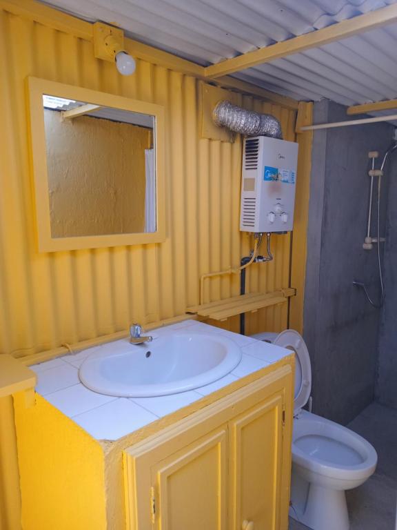 Koupelna v ubytování Fantaisie Lodges