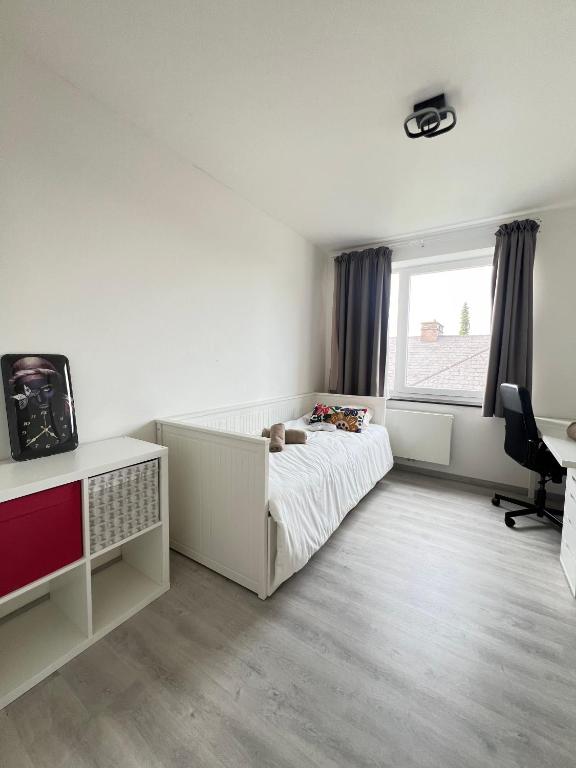 Postel nebo postele na pokoji v ubytování Moderne Villa aux portes de Bruxelles!