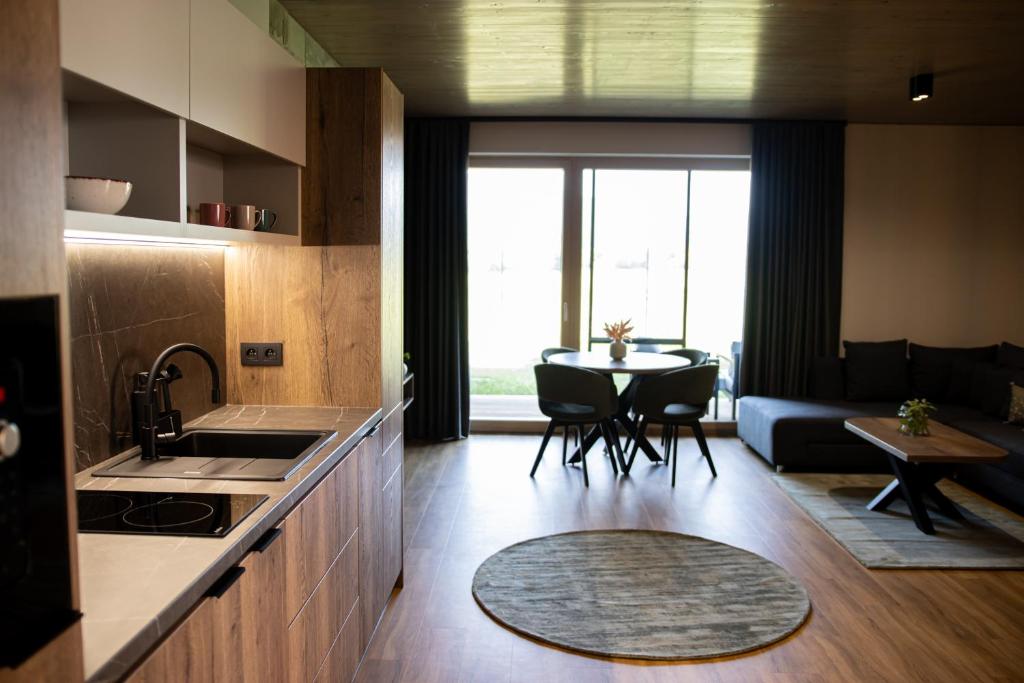 Kuchyň nebo kuchyňský kout v ubytování Apartments LFCI - Hrabušice