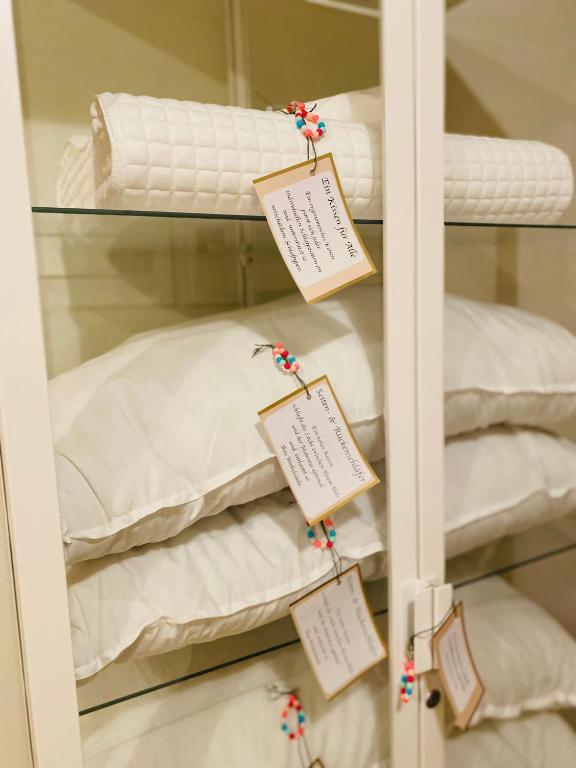 Postel nebo postele na pokoji v ubytování Pension22