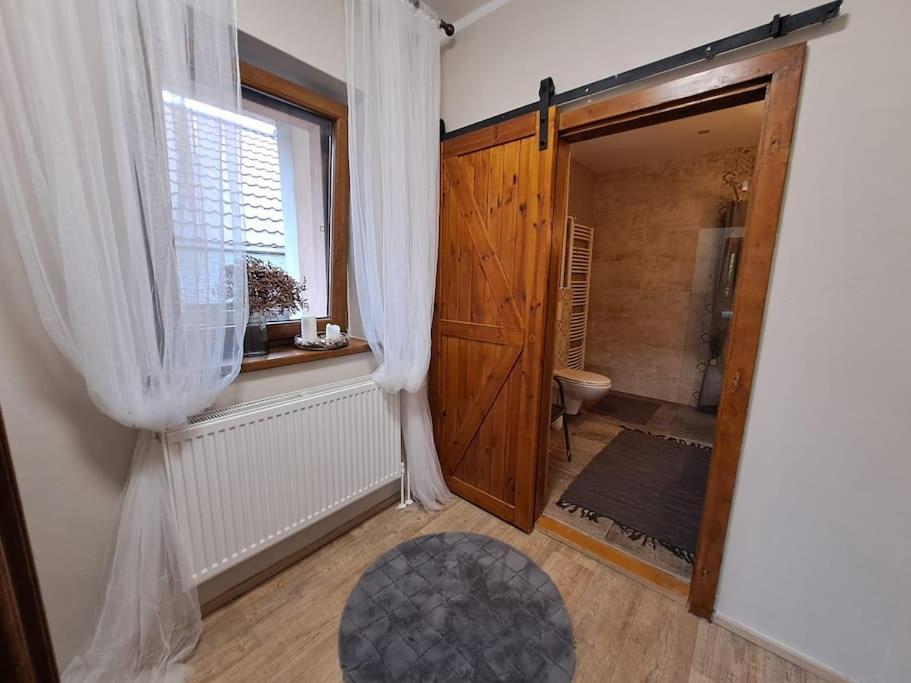 Koupelna v ubytování Apartmán u Josefíny