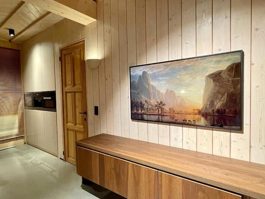 TV a/nebo společenská místnost v ubytování AWolf in a healthy NEW home