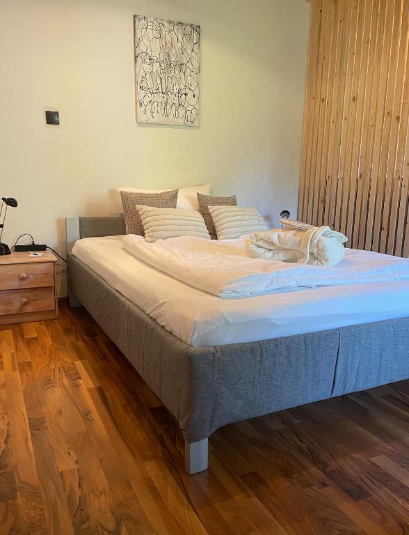 Postel nebo postele na pokoji v ubytování Haus Waldblick
