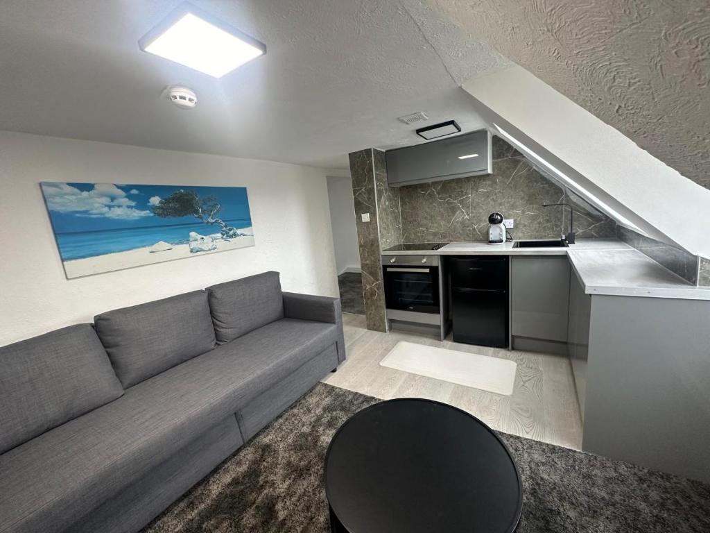 Kuchyň nebo kuchyňský kout v ubytování NEW One Bedroom Apartment In Chiswick