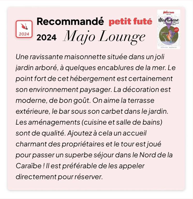 Fotografie z fotogalerie ubytování MAJO LOUNGE dans un jardin tropical à 5 min de la mer Caraïbe v destinaci Saint-Pierre