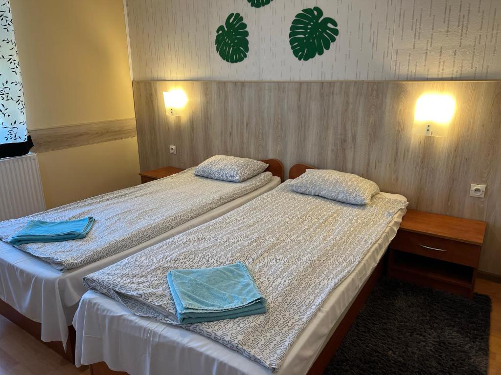 Posteľ alebo postele v izbe v ubytovaní Zajazd Grodzki